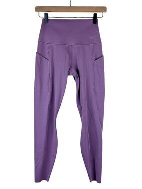 Nike Universa Purple Side Pocket High Waisted 7/8 Leggings